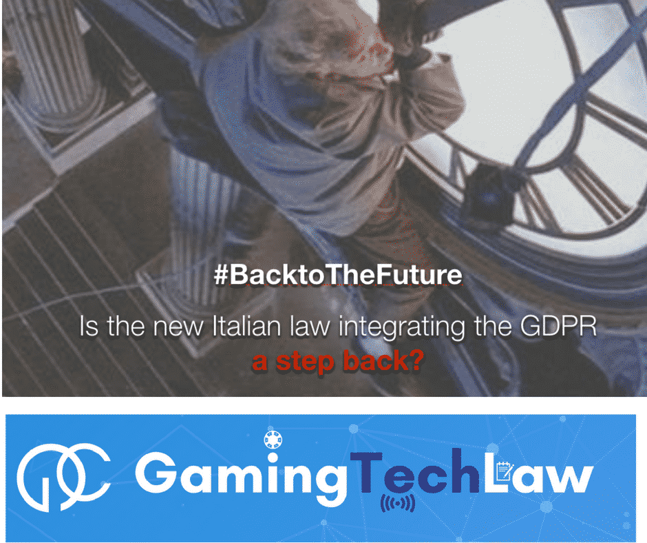 Italian gdpr implementation