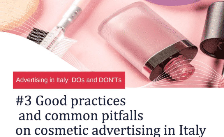 advertising cosmetics italy