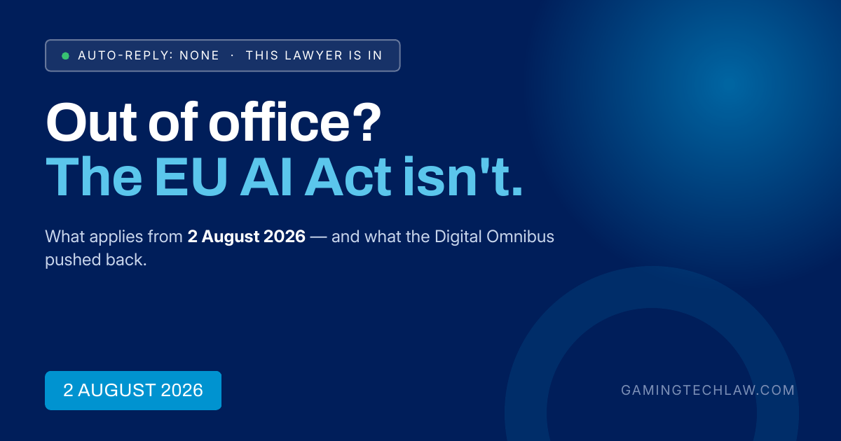 EU AI Act 8-2 起 Article 50 透明度义务可执行:high-risk 延至 2027–2028